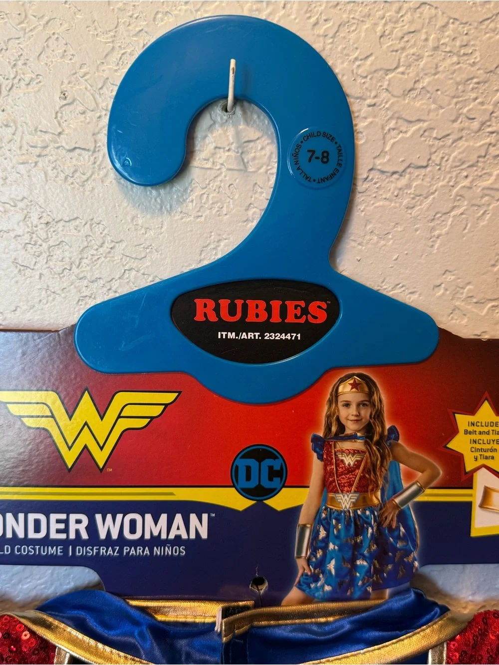 Rubie's DC Comics Wonder Woman Kids Costume - Red, Blue & Gold Princess Warrior